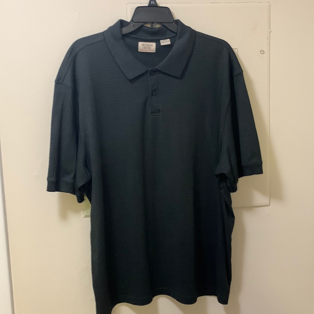Men’s Hudson River Polo XL Checkered Grey/Black